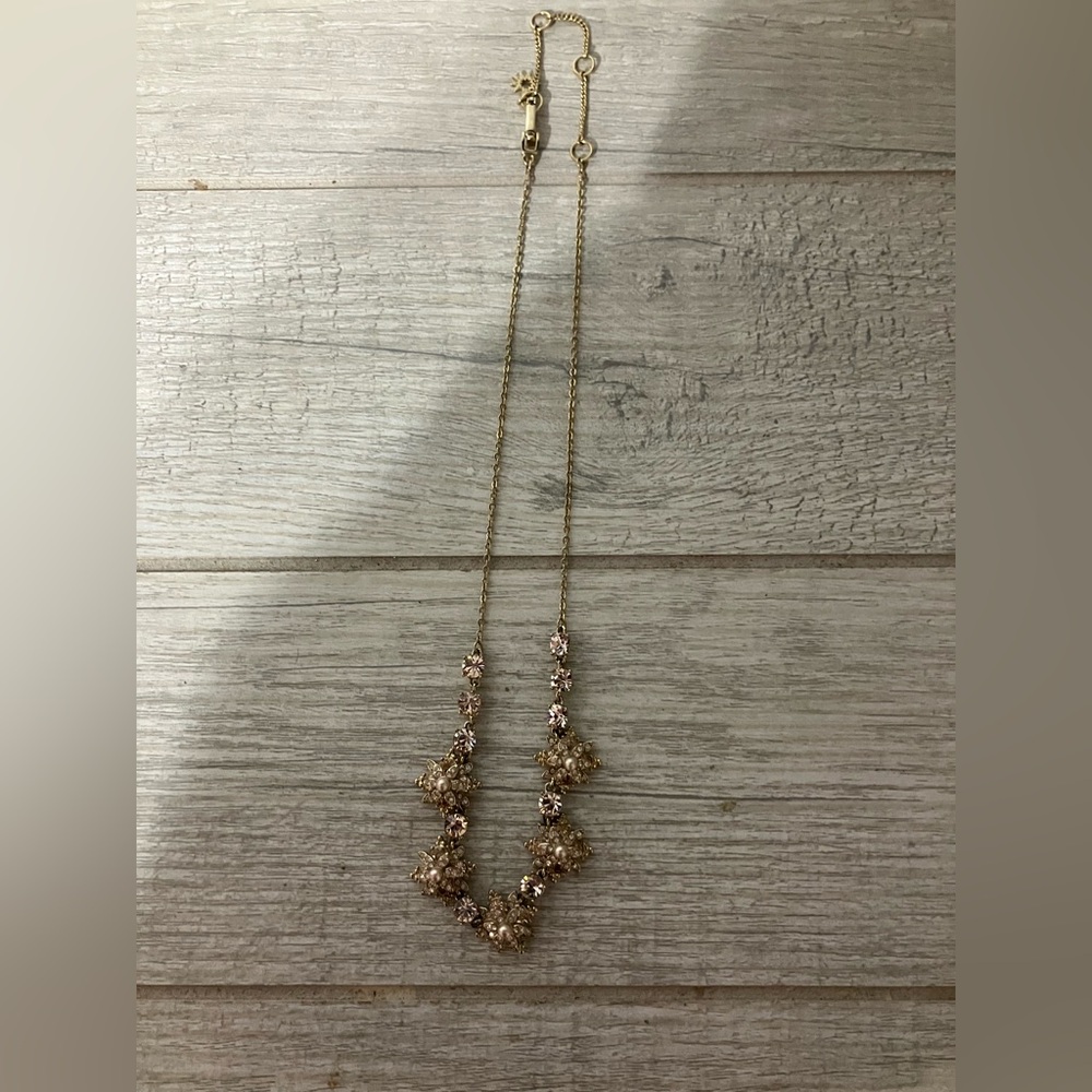 Marchesa Floral Necklace NWOT